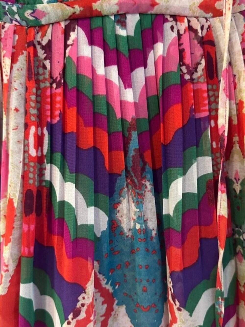 Anthropologie Maeve Geometric Maxi Dress - Picture 8 of 10